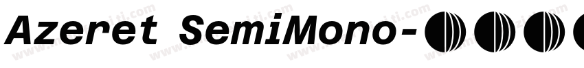 Azeret SemiMono字体转换